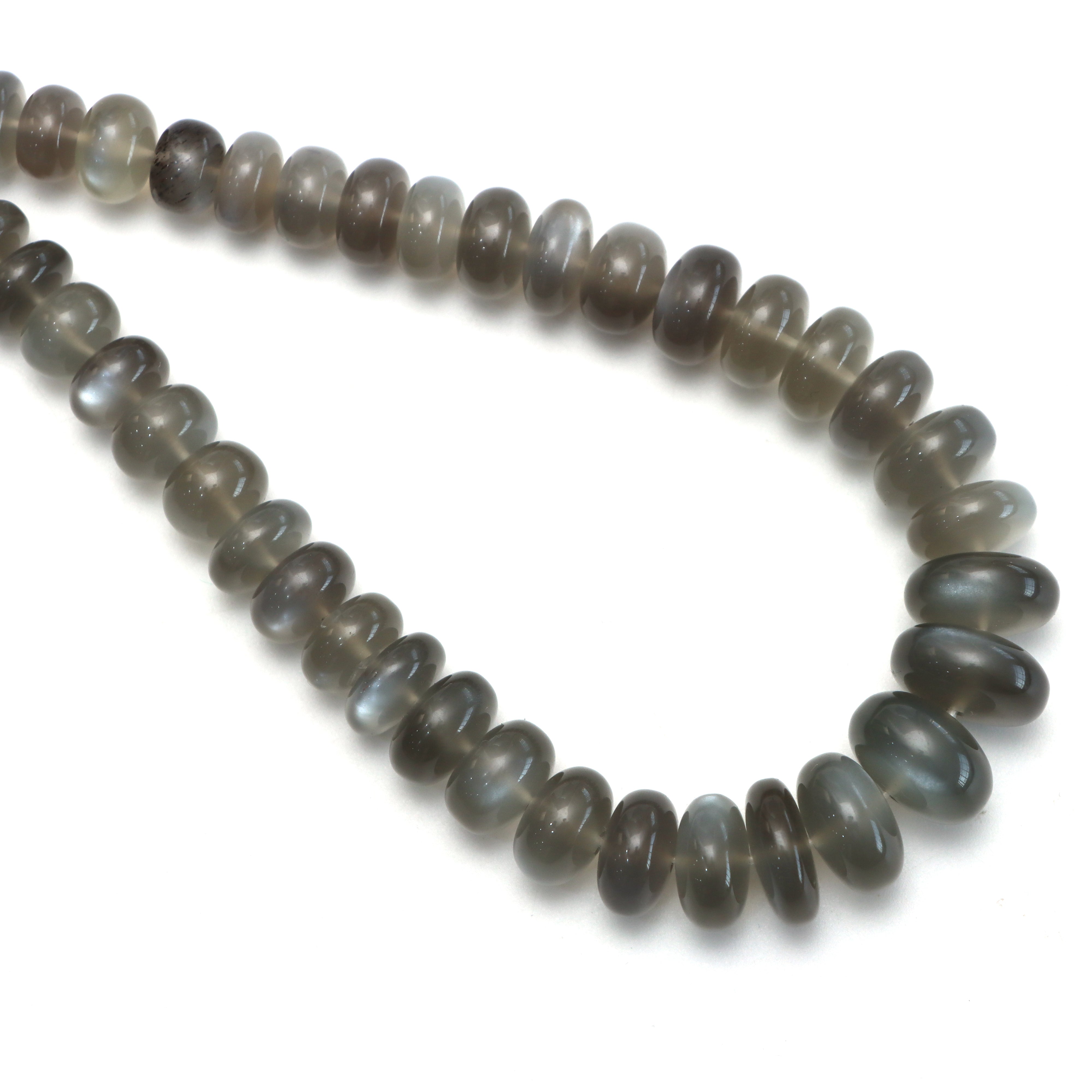 Natural Rainbow Moonstone Smooth Roundel Beads, 4 mm to 7 mm, Rainbow  Beads, Moonstone strand, 8 Inch Full Strand, per strand price
