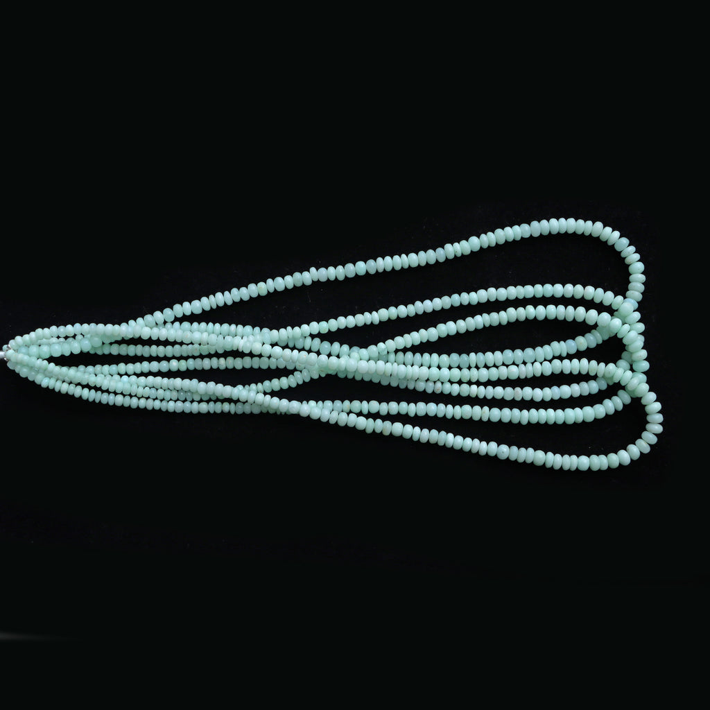 Chrysoprase Smooth Rondelle Beads