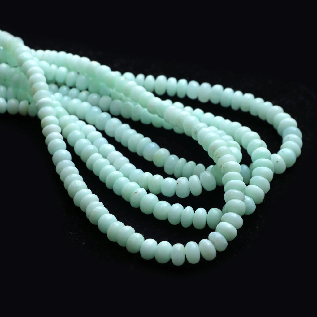 Chrysoprase Smooth Rondelle Beads