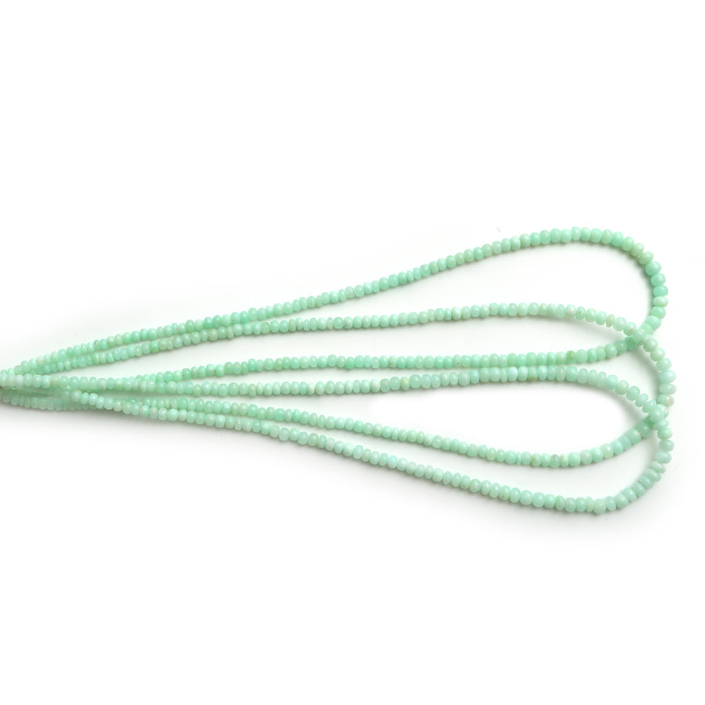 Chrysoprase Smooth Rondelle Beads