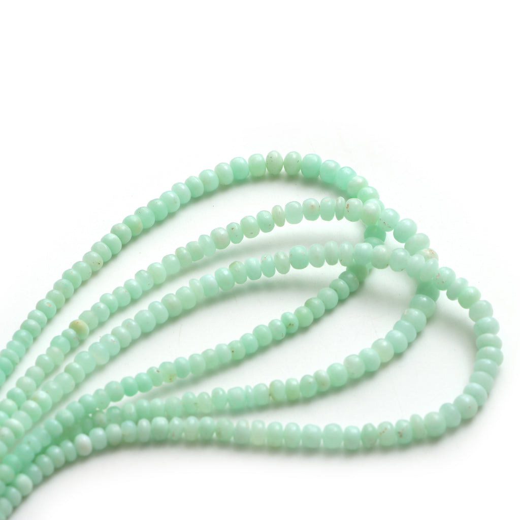 Chrysoprase Smooth Rondelle Beads