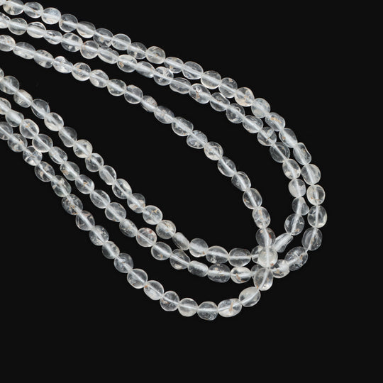 ハイアライト オパール スムース オーバル ビーズ、3x4 mm ～ 5x5.5 mm、ハイアライト オパール ジュエリー メイキング ビーズ、18 インチ フル ストランド、1 ストランドあたりの価格