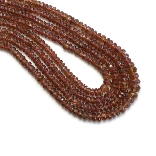Color Change Garnet Faceted Rondelle Beads, 3 mm To 6 mm, Garnet Jewelry Making Beads, 16 Inches - 18 Inches Full Strand, Price Per Necklace