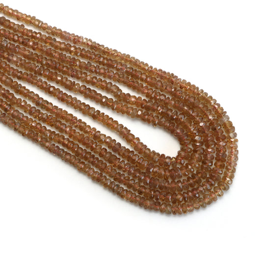 Color Change Garnet Faceted Rondelle Beads, 2.5 mm To 4.5 mm, Garnet Jewelry Making Beads, 18.5 Inches- 21 Inches Strand, Price Per Necklace