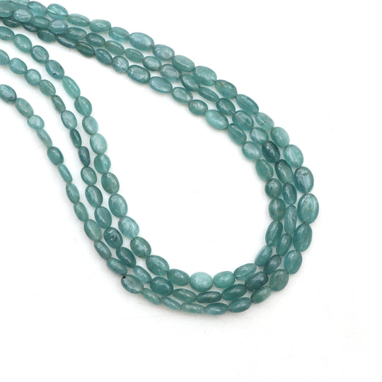 3x4 mm To 5x6 mm Blue Tourmaline Smooth Oval Beads