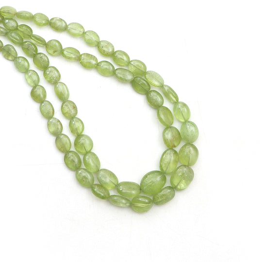 4.5x5.5 mm To 8x11 mm Peridot Smooth Oval Shape Beads