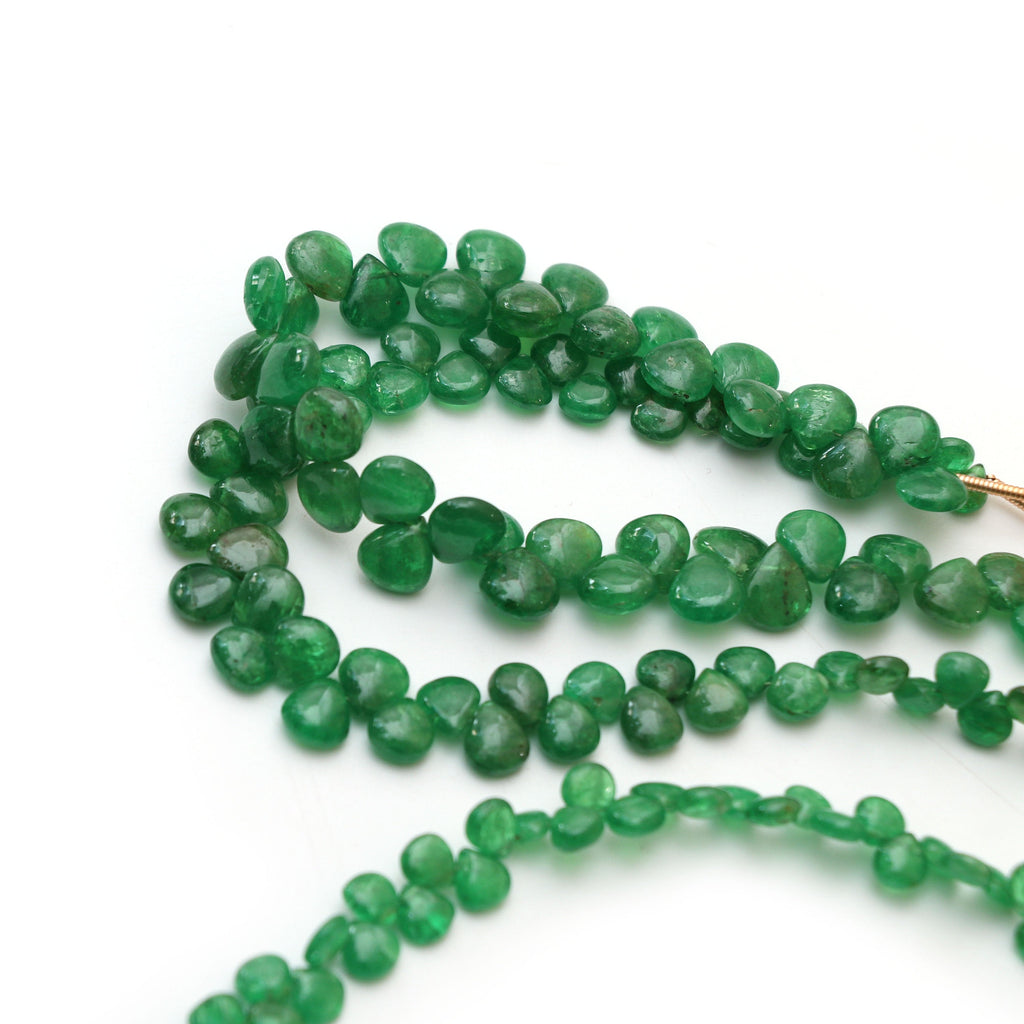 Tsavorite Smooth Heart Beads, Tsavorite Gemstone, Tsavorite Heart- Gem Quality , 7 Inch Full Strand, Price Per Strand, Gift For Women - National Facets, Gemstone Manufacturer, Natural Gemstones, Gemstone Beads