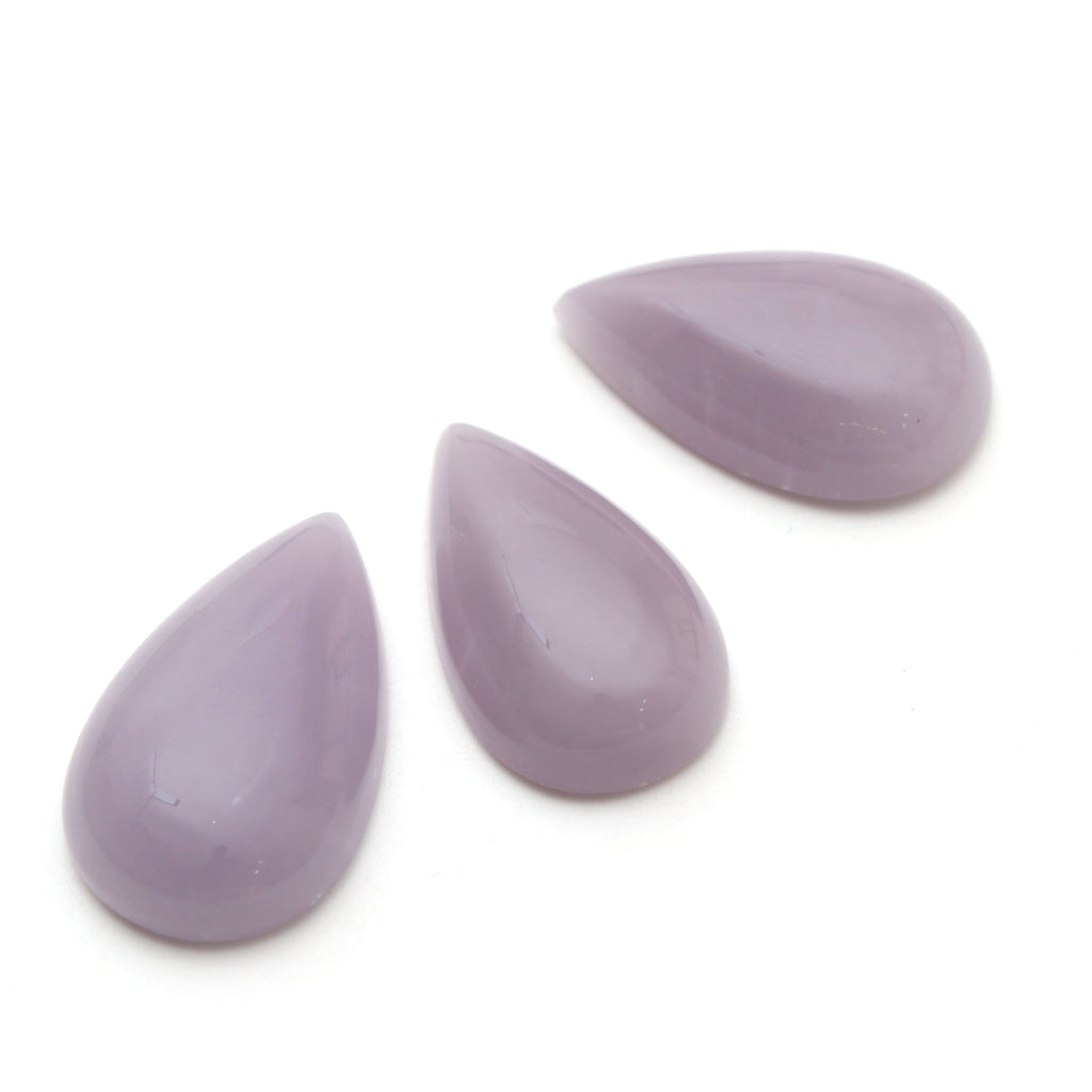 AAA Quality Natural Yttrium Fluorite Smooth Pear Cabochon Gemstone | 15x25 mm to 16x27 mm | Gemstone Cabochon | Set of 3 Pieces - National Facets, Gemstone Manufacturer, Natural Gemstones, Gemstone Beads