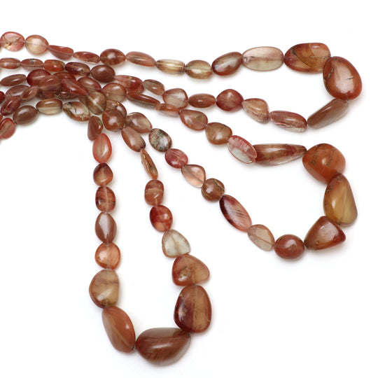 アンデシン スムース タンブル ビーズ | 5x7 mm ～ 16x20 mm | アンデシン ジュエリー メイキング ビーズ | 8 インチ/18 インチ ストランド | 1 ストランドあたりの価格