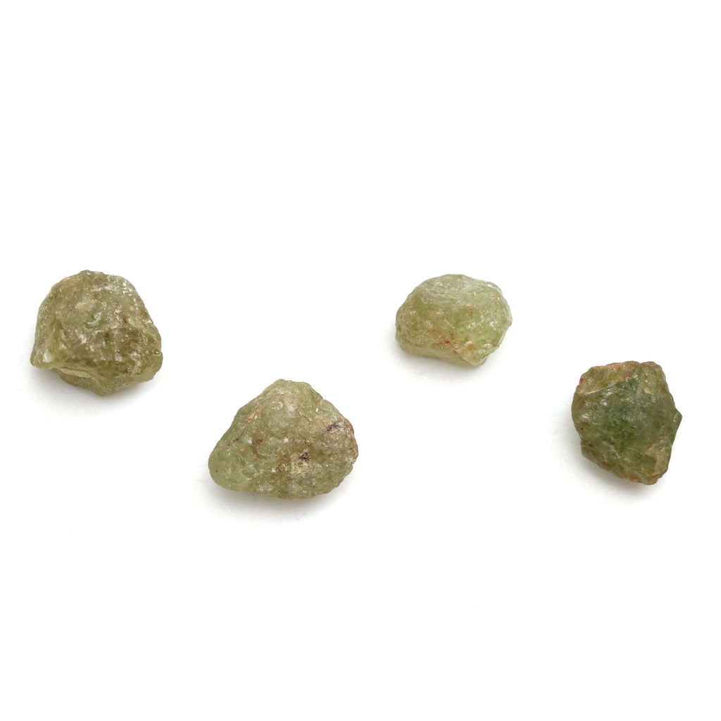 Natural Grossular Garnet Organic Rough Loose Gemstone | 12x12 mm | Rough Loose Gemstone | Set of 10 Pieces - National Facets, Gemstone Manufacturer, Natural Gemstones, Gemstone Beads
