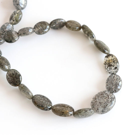 Celestial Quartz Smooth Tumble Beads- 4.5x5 mm to 12.5x17 mm - Celestial Quartz Jewelry Making Beads, 8 Inch/20 Cm Full Strand, Price Per Strand