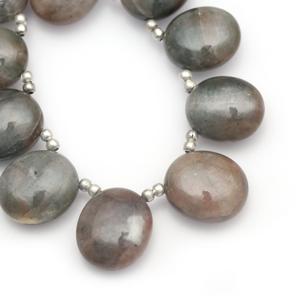 Cat's Eye Quartz Smooth Oval - 11x13 mm to 13x15 mm- Cat's Eye Quartz Oval Beads - Gem Quality , 12 Cm Full Strand, Price Per Strand - National Facets, Gemstone Manufacturer, Natural Gemstones, Gemstone Beads