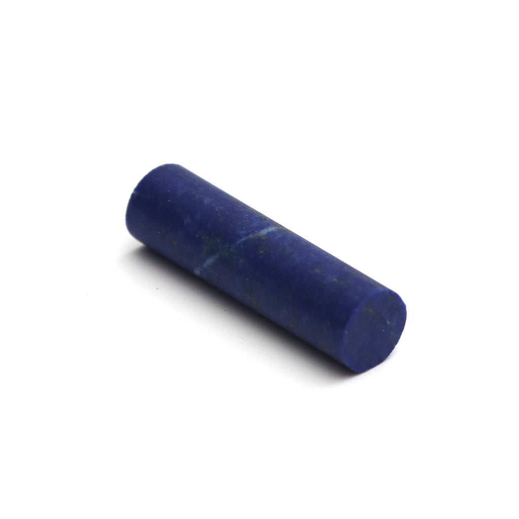 Lapis Matte Finish Cylinder Gemstone, 8.5x30.5 MM , Matt Finish Gemstone , AA Quality , Price Per Pair Gemstone - National Facets, Gemstone Manufacturer, Natural Gemstones, Gemstone Beads