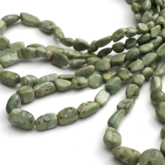 サーペンタインオパールスムースタンブル、8x5 mm ～ 14x8.5 mm、サーペンタインジュエリーメイキングビーズ、18 インチ / 46 cm フルストランド、1 ストランドあたりの価格