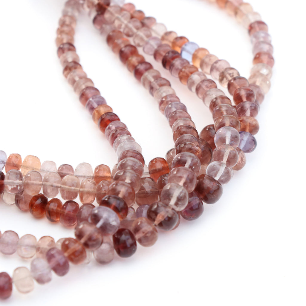 Change Color Fluorite Beads - 4.5 mm to 7.5 mm - Change color Smooth Beads, Fluorite Beads- Gem Quality, 8 Inch, Price Per Strand - National Facets, Gemstone Manufacturer, Natural Gemstones, Gemstone Beads