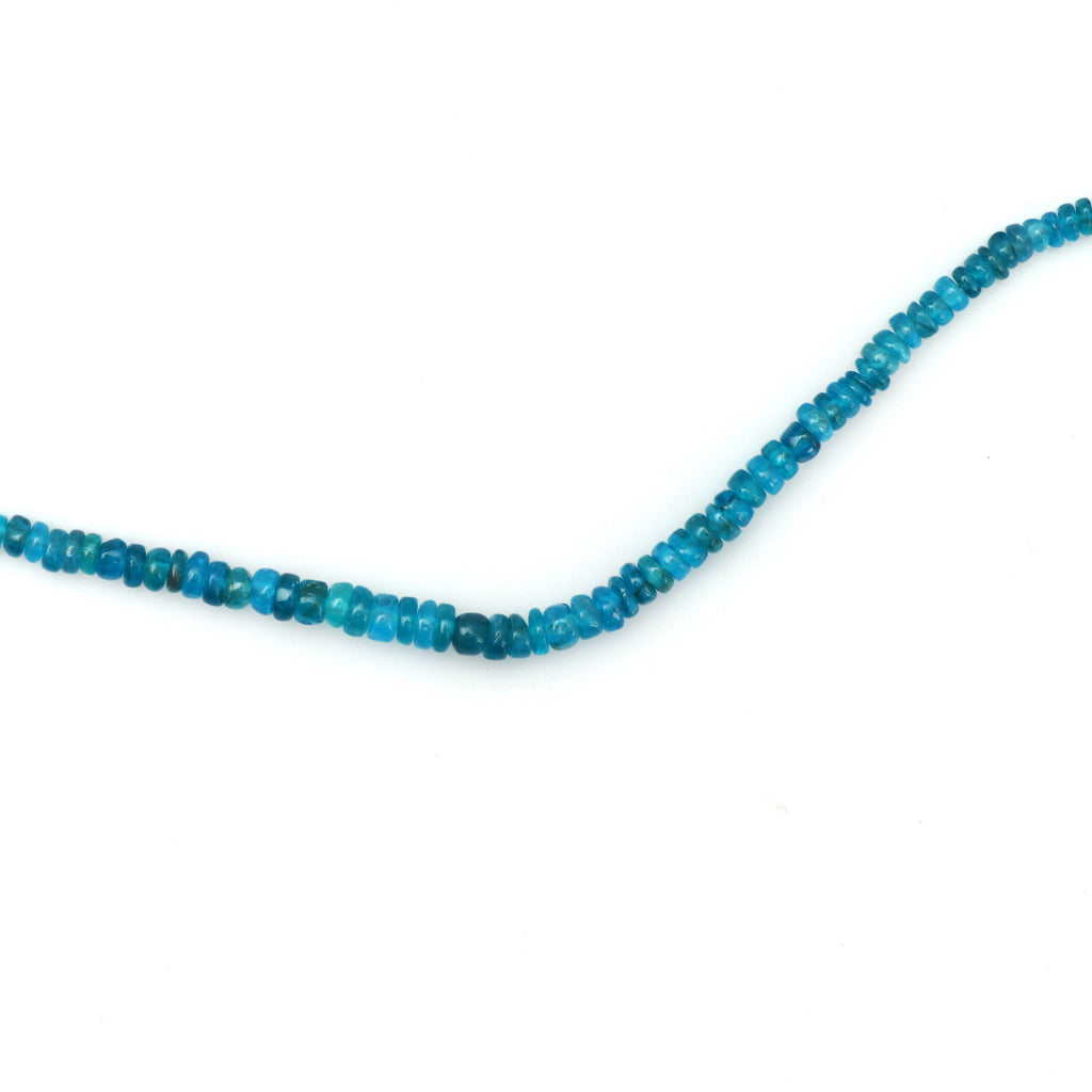 Neon Apatite Smooth Beads, 3 MM to 4 MM, Neon Apatite, Smooth Beads, 21 cm ,Price Per Strand - National Facets, Gemstone Manufacturer, Natural Gemstones, Gemstone Beads