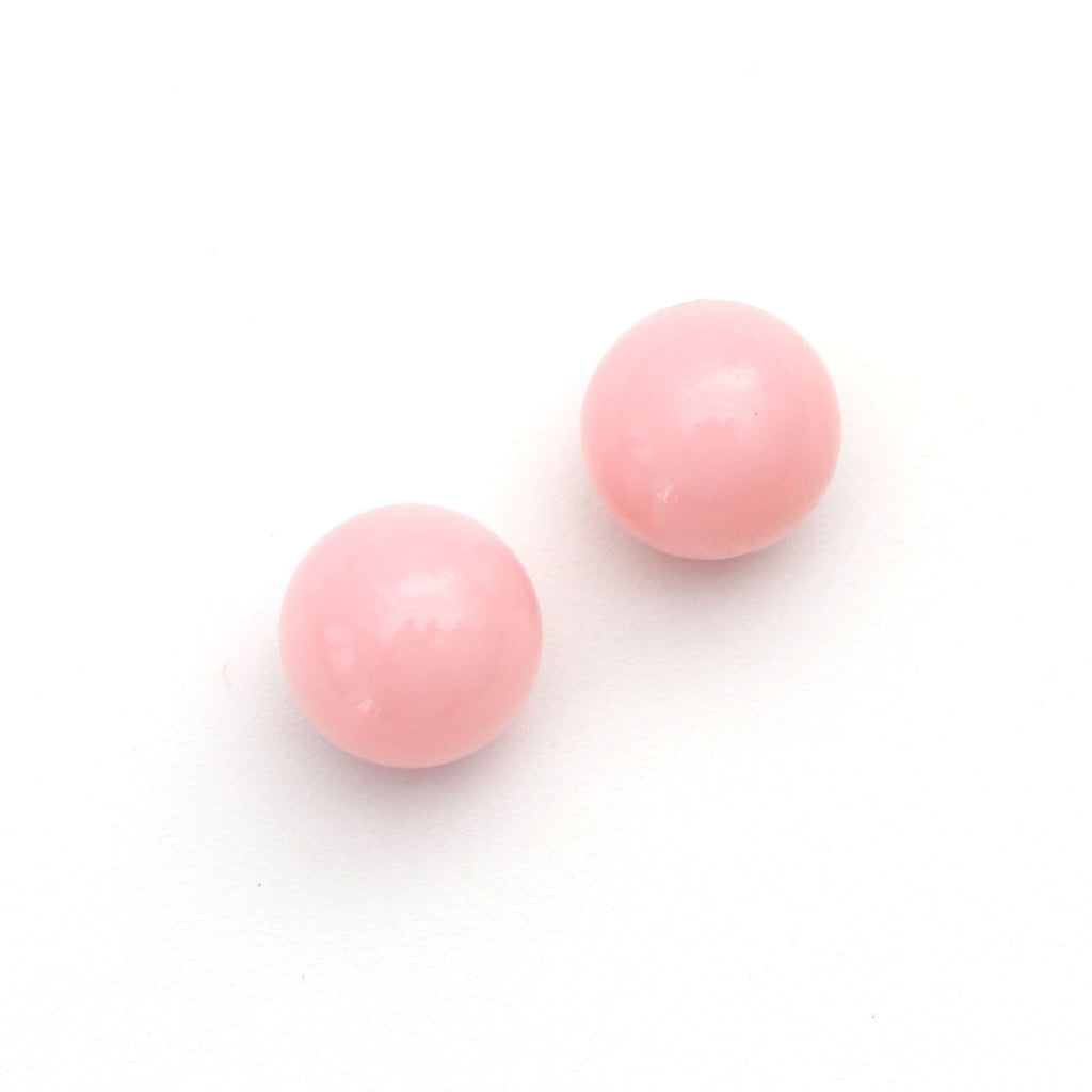 Natural Pink Opal Smooth Balls Round Gemstone ,8mm Balls , pink opal sphere , Jewelry Making ,Price Per pair(2pcs) - National Facets, Gemstone Manufacturer, Natural Gemstones, Gemstone Beads