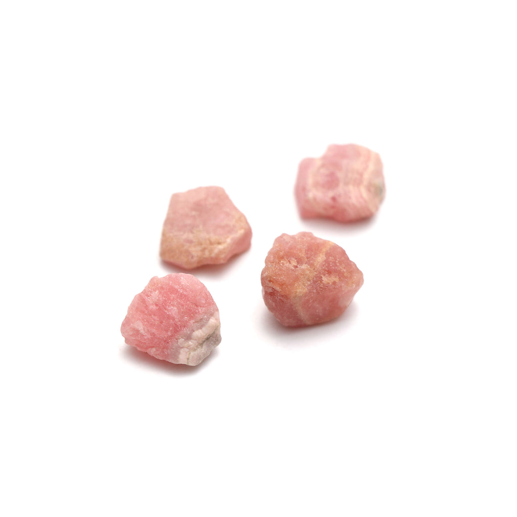 Natural Rhodochrosite Organic Rough Loose Gemstone | 10x12 mm | Rough Loose Gemstone | Set of 10 Pieces - National Facets, Gemstone Manufacturer, Natural Gemstones, Gemstone Beads