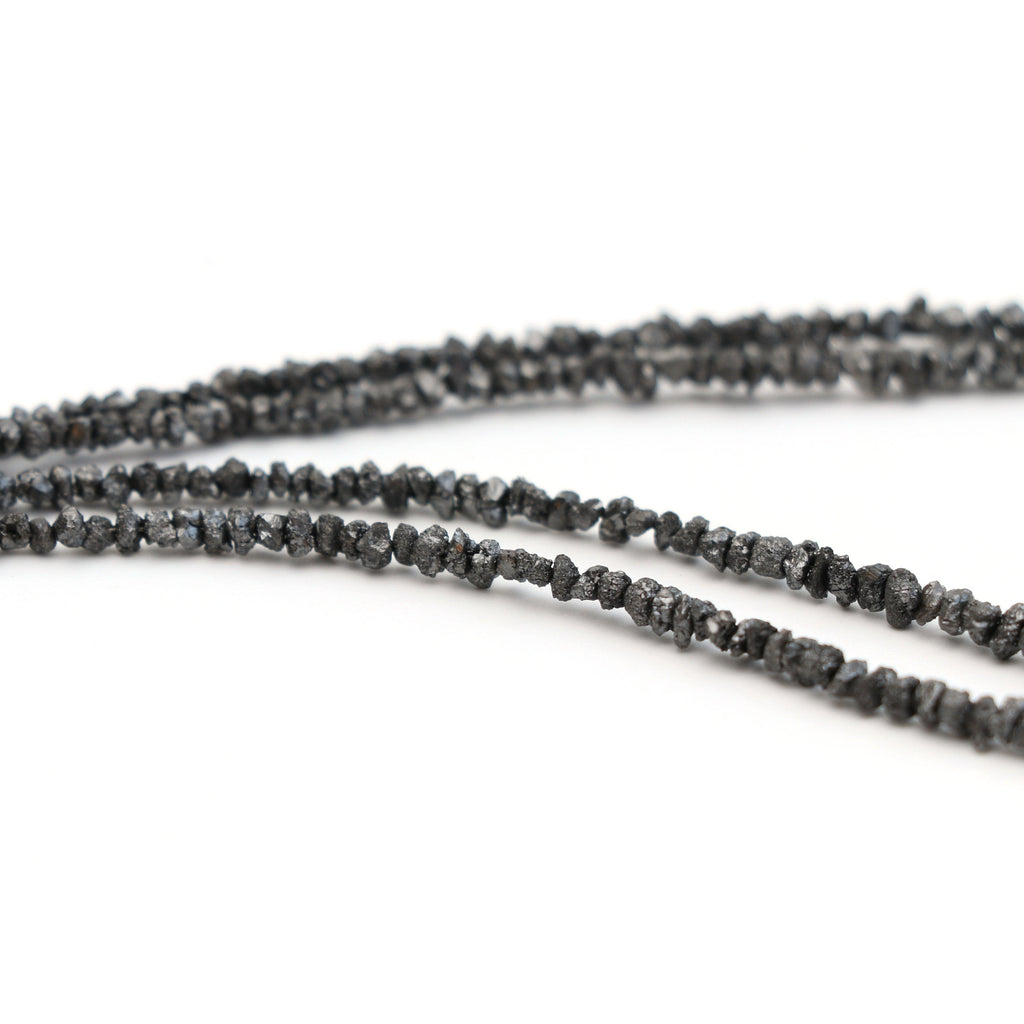 Black Diamond Chips Organic Beads - 2mm To 3.5mm - Organic Chips Diamond, 16 Inch Strands, Price Per Strand - National Facets, Gemstone Manufacturer, Natural Gemstones, Gemstone Beads