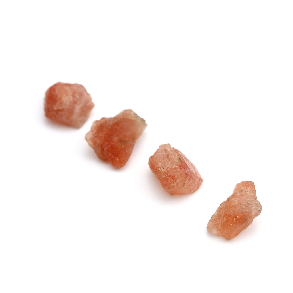 Natural Sunstone Organic Rough Loose Gemstone | 13x15 mm | Rough Loose Gemstone | Set of 10 Pieces - National Facets, Gemstone Manufacturer, Natural Gemstones, Gemstone Beads