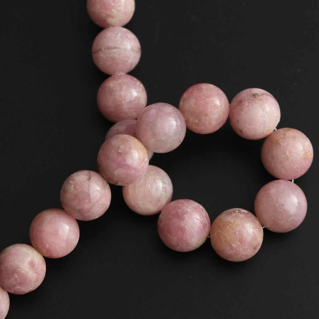 Pink Tourmaline Smooth Balls Beads, 11.5 mm to 12.5 mm, Tourmaline Round, Tourmaline strand, 8 Inch Full Strand, Per Strand Price - National Facets, Gemstone Manufacturer, Natural Gemstones, Gemstone Beads