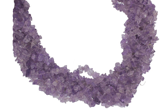 Natural Amethyst Chip Beads, 3 to 9 mm, Amethyst Jewelry Making Beads, 18/ 24 Inches Strands, Price Per Strand