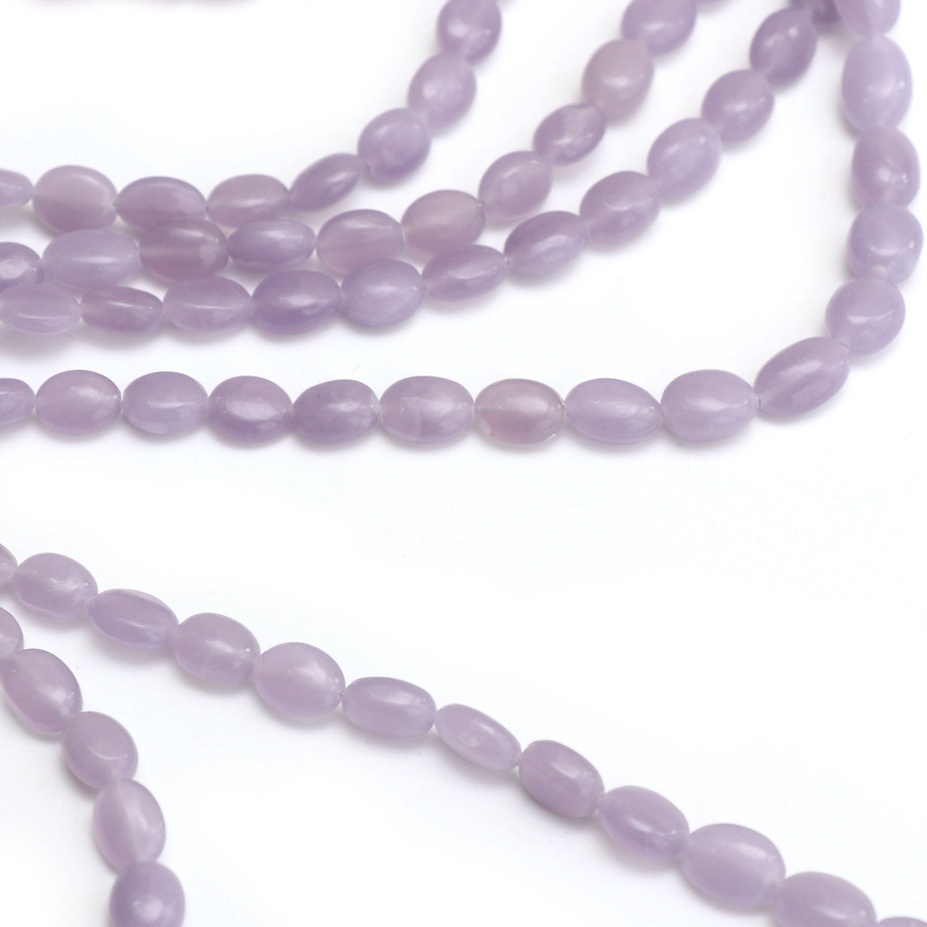 Natural Yttrium Fluorite Smooth Oval Beads | Unique Purple Fluorite | 6.5x8.5 mm to 10.5x14.5 mm | 8 Inch/ 18 Inch | Price Per Strand - National Facets, Gemstone Manufacturer, Natural Gemstones, Gemstone Beads