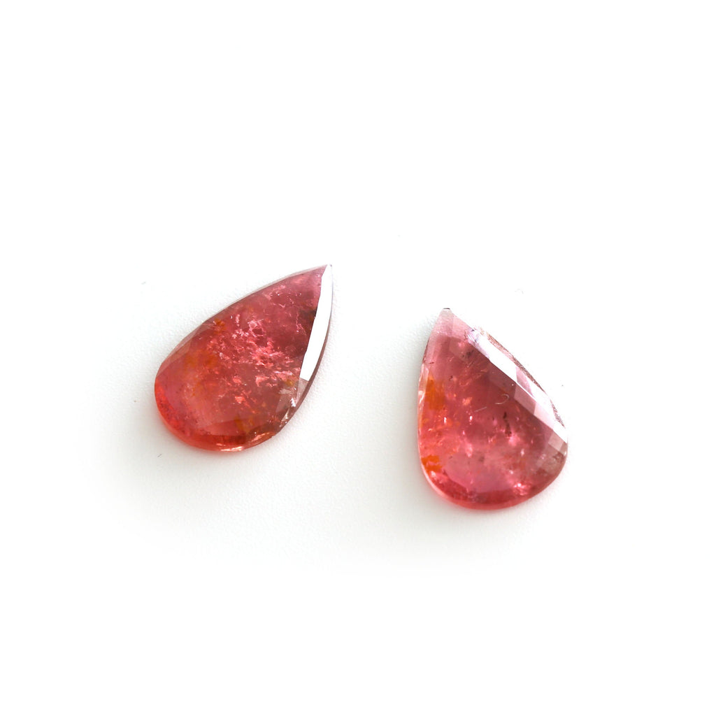 Tourmaline Pear Faceted Loose Gemstone, 10x17mm , Faceted Gemstone, Tourmaline Pear, Pair (2 Pieces) - National Facets, Gemstone Manufacturer, Natural Gemstones, Gemstone Beads