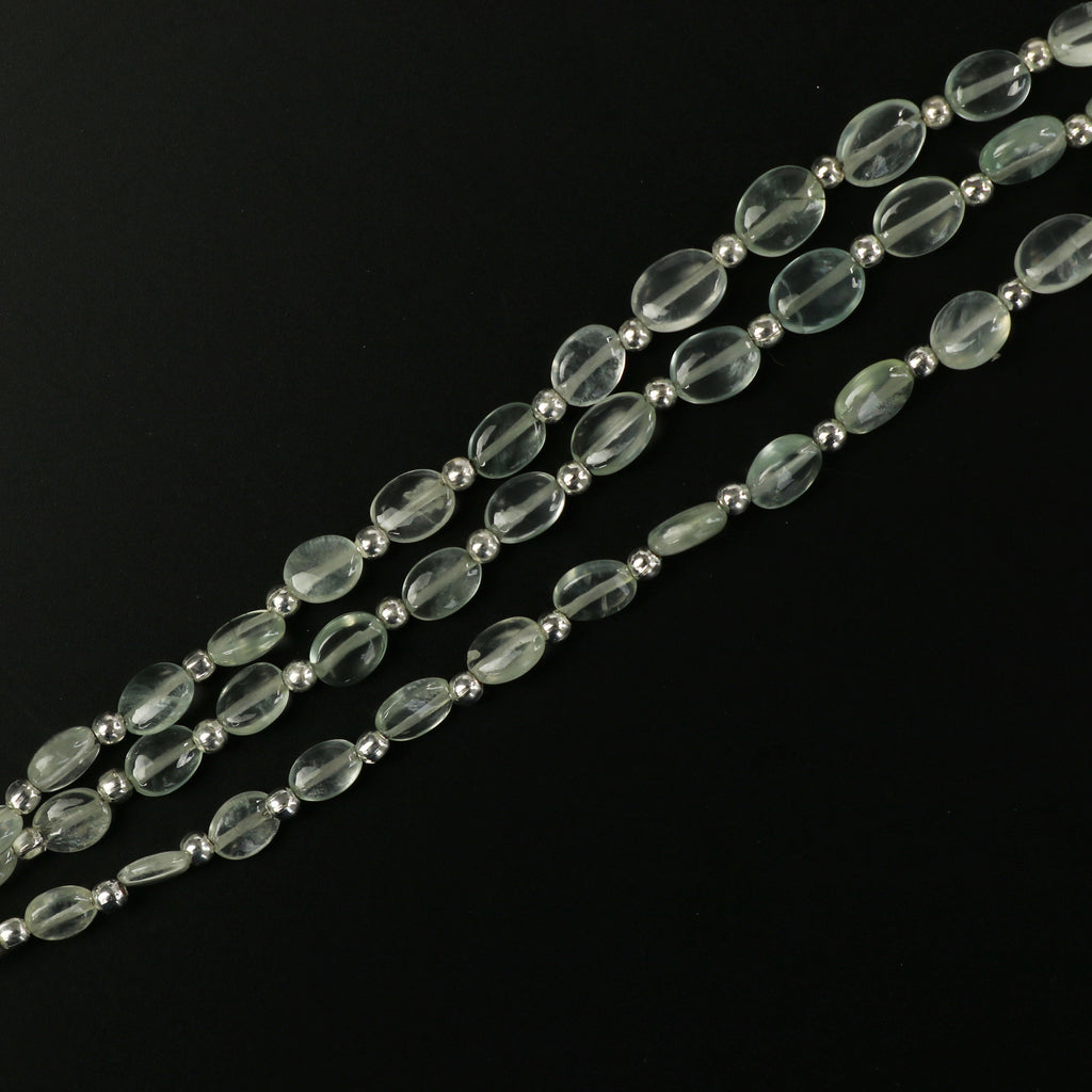 Prehnite Smooth Oval ,Pink Prehnite Oval, Smooth Oval, Prehnite Smooth Oval, 5x3 mm to 7x6 mm, AA Quality 8 Inch Strand - National Facets, Gemstone Manufacturer, Natural Gemstones, Gemstone Beads
