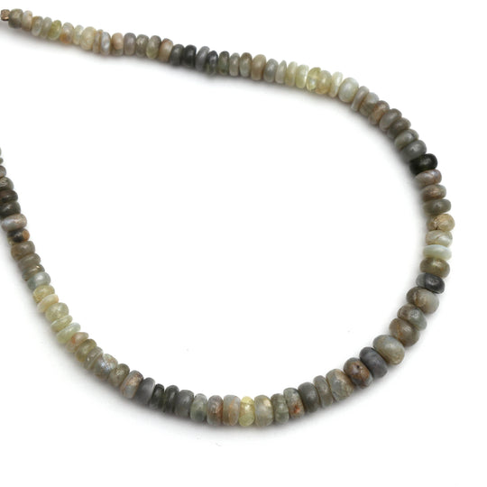Cat's Eye Smooth Roundel Beads, Cat's Eye - 3 mm to 5 mm - Cat's Eye Jewelry Making Beads, 8 Inch/ 20 Cm Full Strand, Price Per Strand