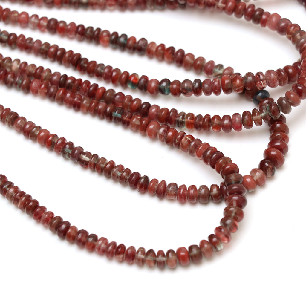 Andesine Smooth Rondelle Beads | 4 mm to 6 mm | Andesine Rondelle Beads | Gem Quality | 8 Inch/ 18 Inch Full Strand | Price Per Strand - National Facets, Gemstone Manufacturer, Natural Gemstones, Gemstone Beads