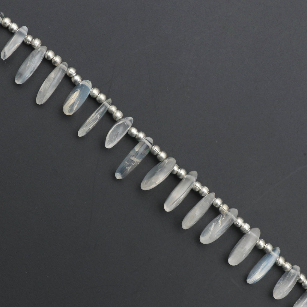 Moonstone Smooth Slice Top Drill beads,Moonstone Slice, Smooth Top Drill 8x4 mm to 11x9 mm, Moonstone, Moonstone strand, 8 Inch, per strand - National Facets, Gemstone Manufacturer, Natural Gemstones, Gemstone Beads