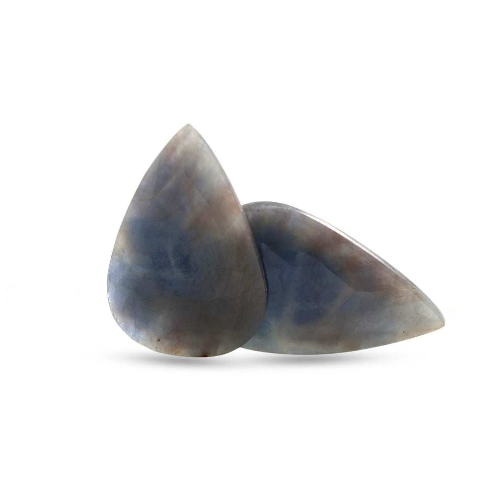 Natural Blue Sapphire Pear Faceted Loose Gemstone -20x31mm- Blue Sapphire Pear ,Loose Gemstone, Pair (2 Pieces) - National Facets, Gemstone Manufacturer, Natural Gemstones, Gemstone Beads