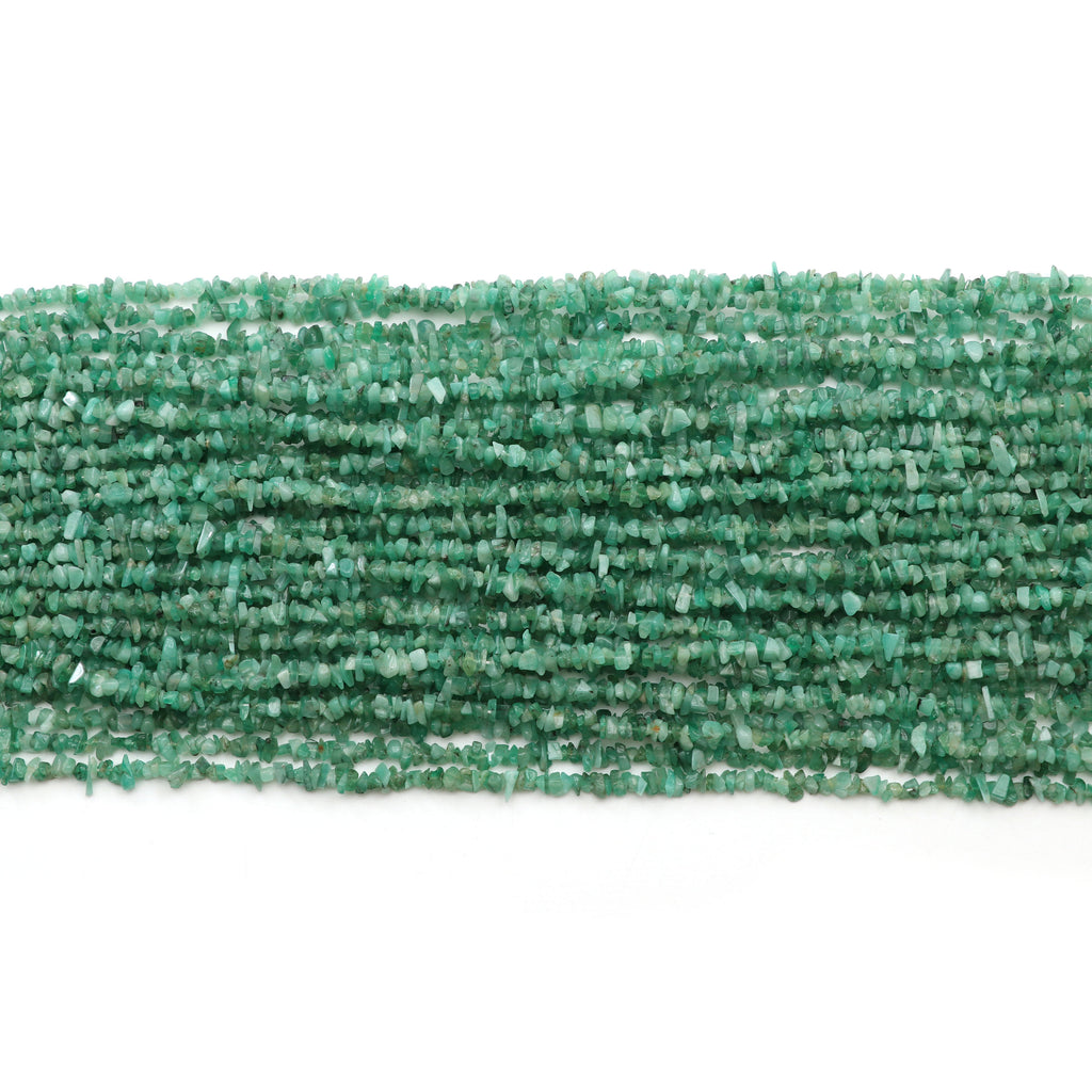 Natural Emerald Smooth Nuggets Beads | 4x5 mm to 4x7 mm | Necklace for Women | 34 Inch Full Strand | Pack of 5 Strands - National Facets, Gemstone Manufacturer, Natural Gemstones, Gemstone Beads