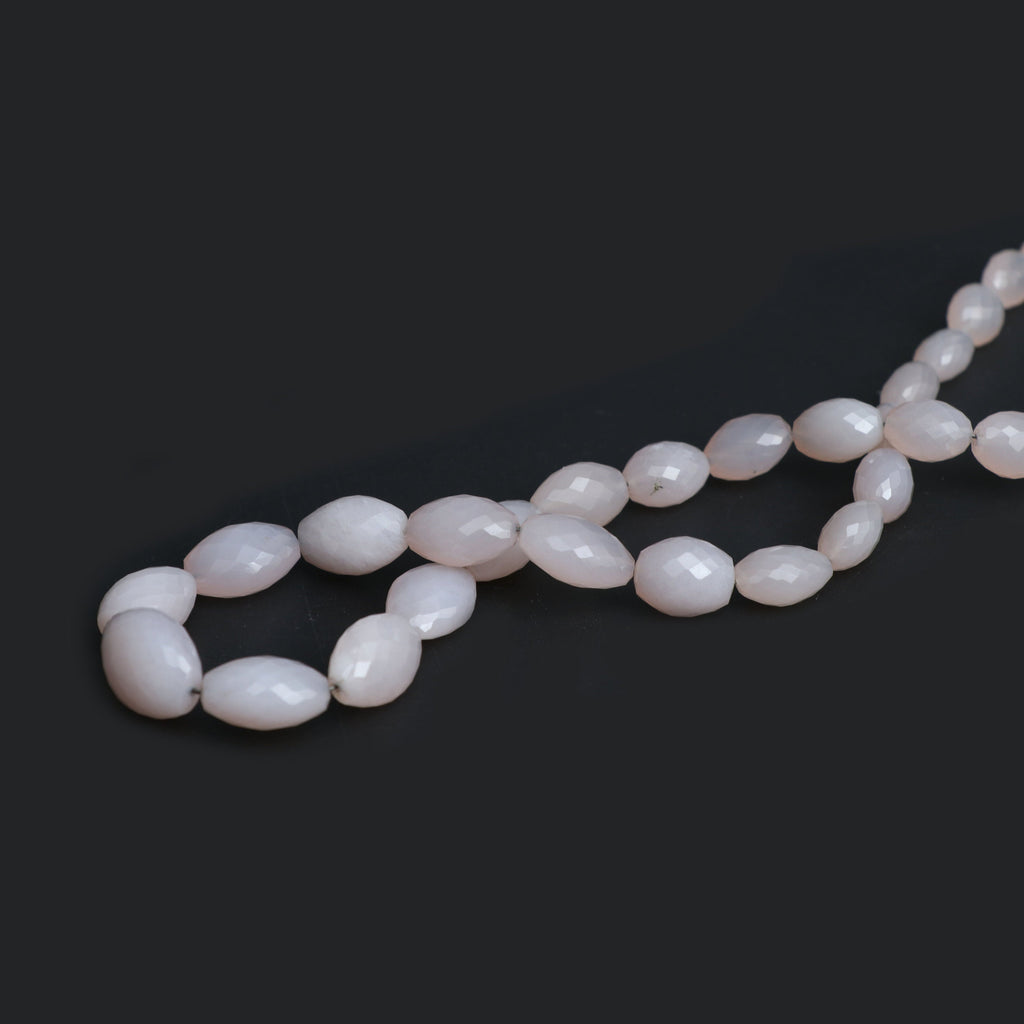 Lavender Chalcedony Faceted Oval Beads | 8.5x11.5 mm to 14.5x20 mm | Lavender Chalcedony Beads | 18 Inch Full Strand, Price Per Strand - National Facets, Gemstone Manufacturer, Natural Gemstones, Gemstone Beads