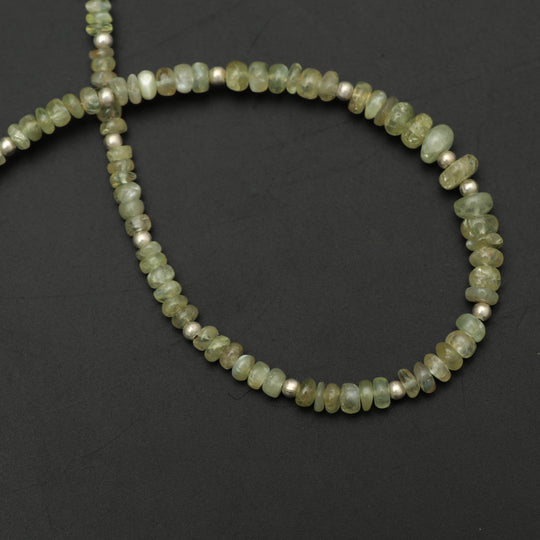 Natural Cat's Eye Smooth Roundel Beads, 3mm to 5mm - Cat's Eye Jewelry Making Beads, 8 Inch/ 20 Cm Full Strand, Price Per Strand