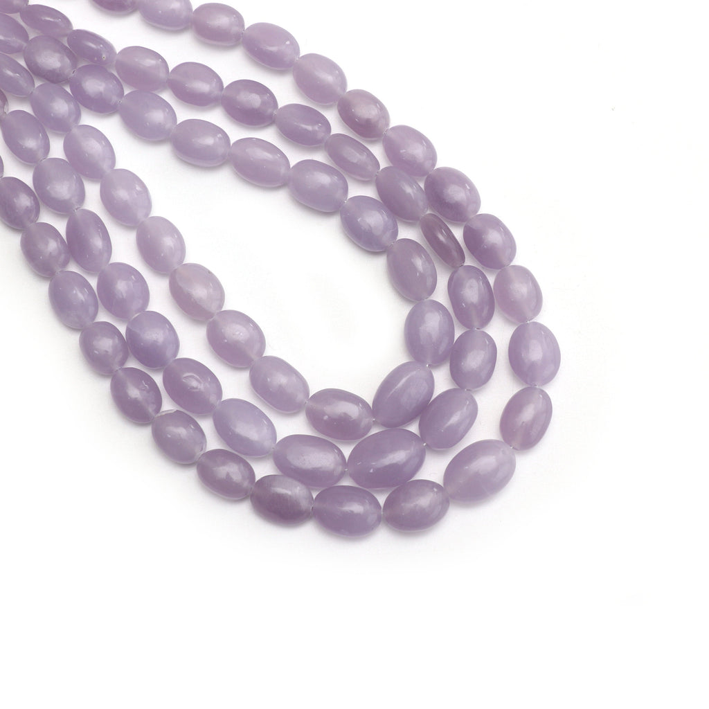 Natural Yttrium Fluorite Smooth Oval Beads | Unique Purple Fluorite | 6.5x8.5 mm to 10.5x14.5 mm | 8 Inch/ 18 Inch | Price Per Strand - National Facets, Gemstone Manufacturer, Natural Gemstones, Gemstone Beads
