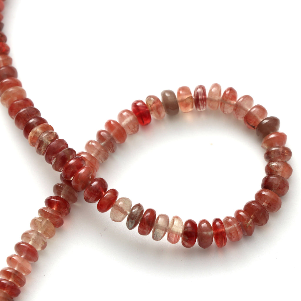 Andesine Smooth Roundel Beads - 5.5 mm to 6 mm - Andesine Roundel - Gem Quality , 8 Inch \ 16 Inch Full Strand, Price Per Strand - National Facets, Gemstone Manufacturer, Natural Gemstones, Gemstone Beads