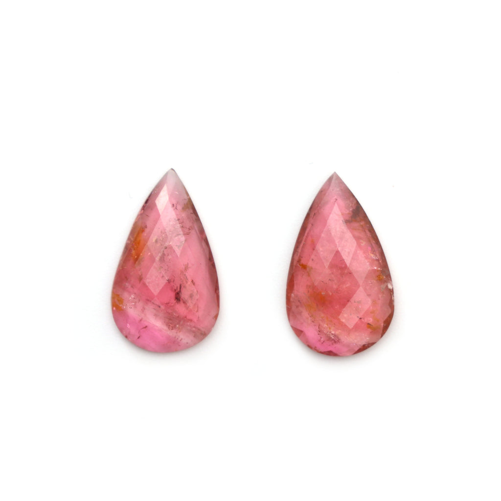 Tourmaline Pear Faceted Loose Gemstone, 10x17mm , Faceted Gemstone, Tourmaline Pear, Pair (2 Pieces) - National Facets, Gemstone Manufacturer, Natural Gemstones, Gemstone Beads