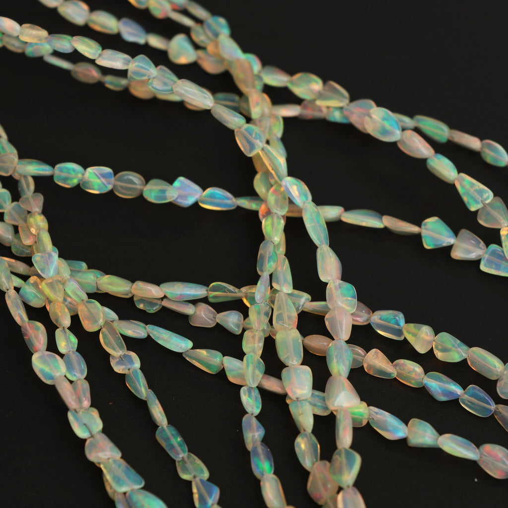 Natural Honey Color Ethiopian Opal Smooth Nuggets Beads | 3x4 mm to 6x9 mm | 8 Inch/ 18 Inch Full Strand | Price Per Strand - National Facets, Gemstone Manufacturer, Natural Gemstones, Gemstone Beads