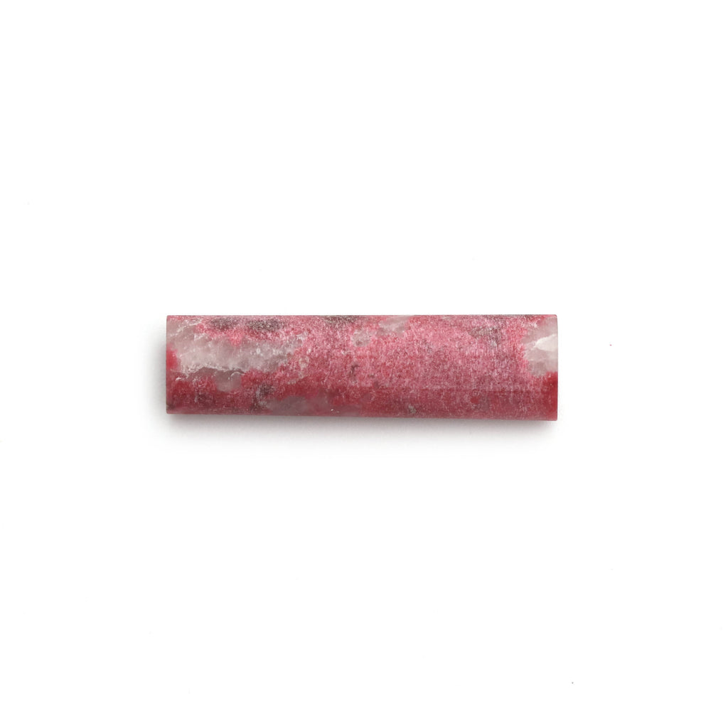 Thulite Matte Finish Cylinder Gemstone, 8x31 MM, Matt Finish Gemstone , AA Quality , Price Per Pair Gemstone - National Facets, Gemstone Manufacturer, Natural Gemstones, Gemstone Beads
