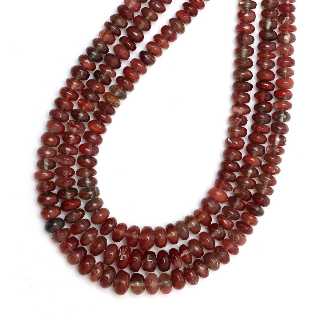 Andesine Smooth Rondelle Beads | 4 mm to 6 mm | Andesine Rondelle Beads | Gem Quality | 8 Inch/ 18 Inch Full Strand | Price Per Strand - National Facets, Gemstone Manufacturer, Natural Gemstones, Gemstone Beads