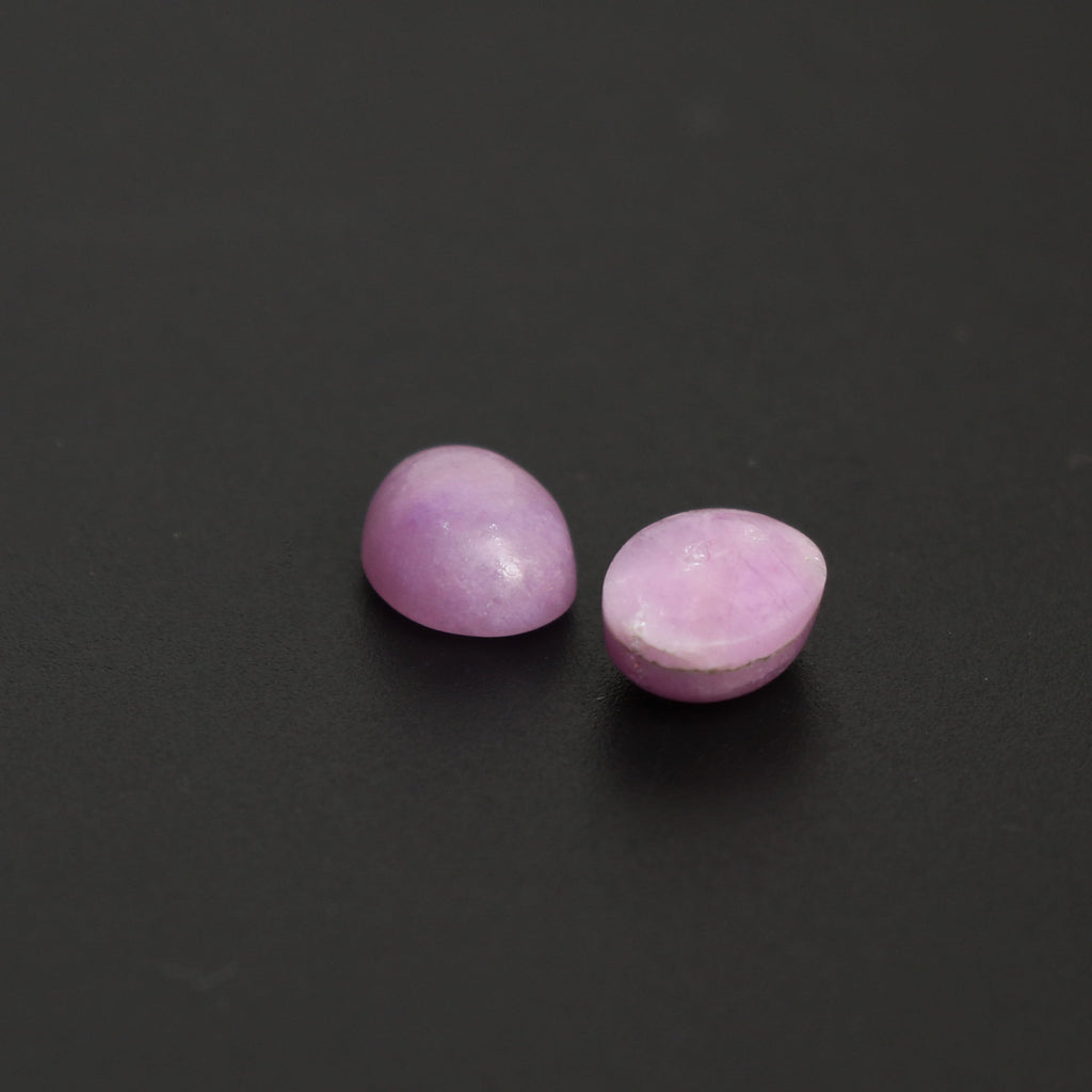 Natural Sugilite Smooth Oval Cabochon Gemstone | 7x9mm | Gemstone Cabochon | Pair ( 2 Pieces ) - National Facets, Gemstone Manufacturer, Natural Gemstones, Gemstone Beads