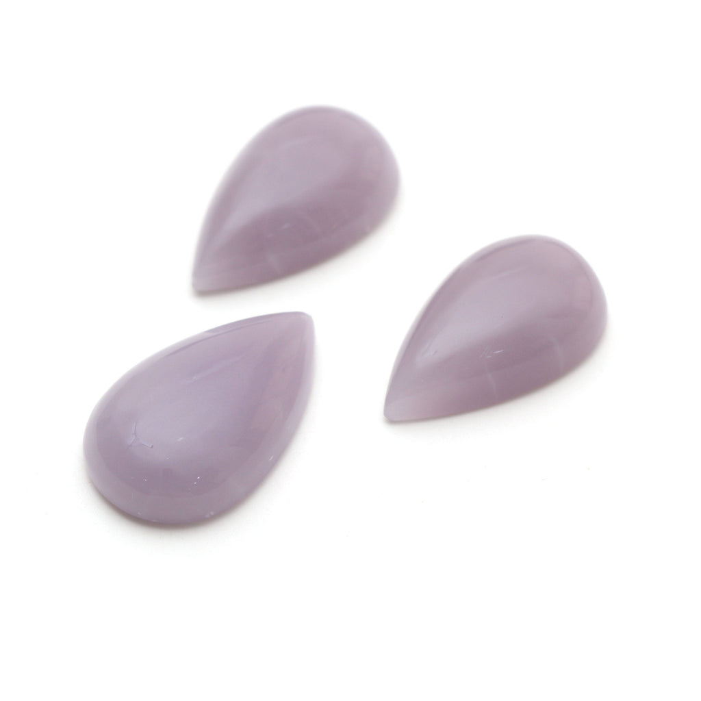 AAA Quality Natural Yttrium Fluorite Smooth Pear Cabochon Gemstone | 15x25 mm to 16x27 mm | Gemstone Cabochon | Set of 3 Pieces - National Facets, Gemstone Manufacturer, Natural Gemstones, Gemstone Beads