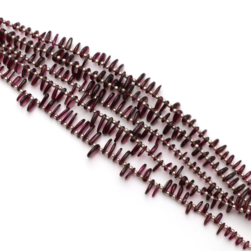 Garnet Smooth Nuggets Beads -4x7 mm to 7.5x12 mm - Garnet Gemstone - Gem Quality , 8 Inch/ 20 Cm Full Strand, Price Per Strand - National Facets, Gemstone Manufacturer, Natural Gemstones, Gemstone Beads