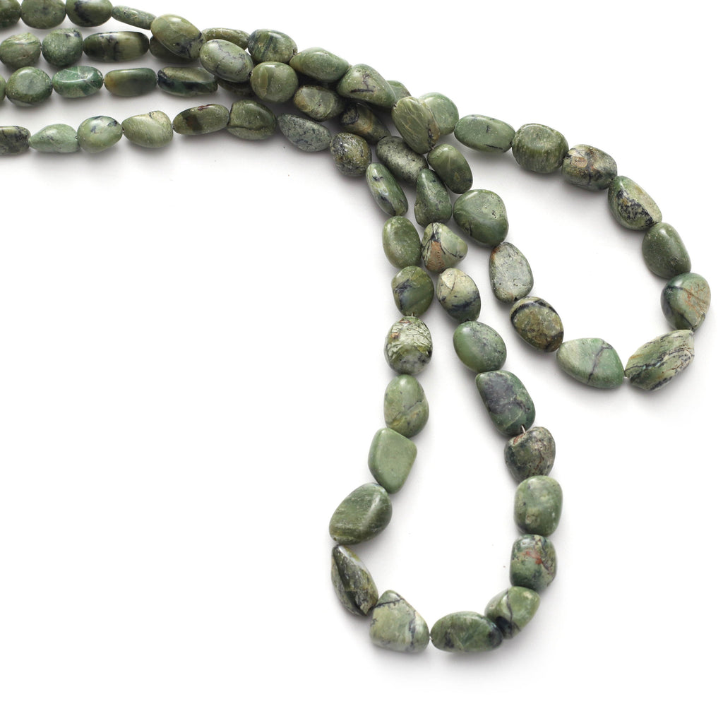 Natural Serpentine Opal Smooth Tumble Beads- 5.5x8.5 to 10.5x14.5 mm - Gem Quality ,8 Inch / 16 Inch Full Strand, Price Per Strand - National Facets, Gemstone Manufacturer, Natural Gemstones, Gemstone Beads