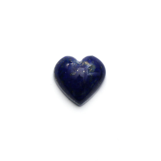 Lazuli Lapis Smooth Heart Shape Carving Loose Gemstone- 20x20 mm, Lapis Jewelry Making Gemstone,1 Piece/Pair (2 Pieces)