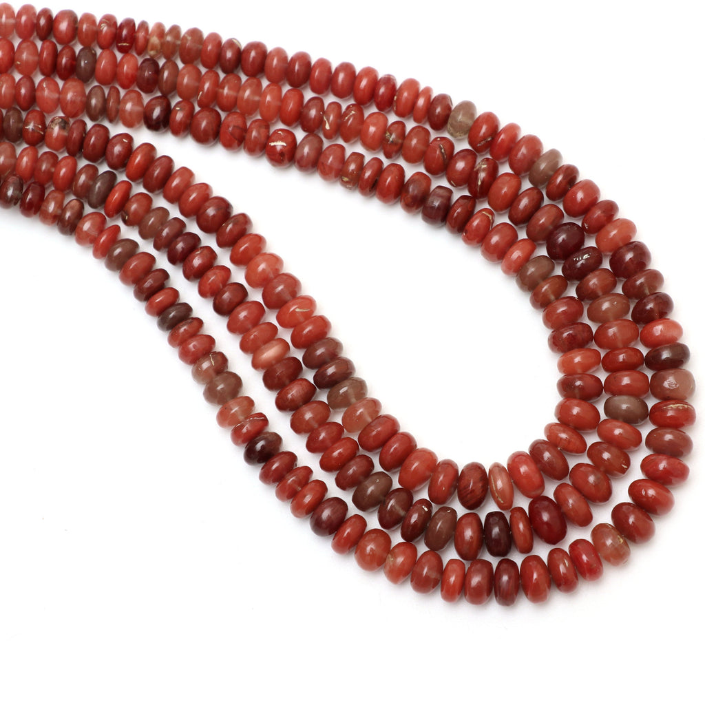 Andesine Smooth Rondelle Beads | 4.5 mm to 7.5 mm | Andesine Rondelle Beads | Gem Quality | 8 Inch/ 18 Inch Full Strand | Price Per Strand - National Facets, Gemstone Manufacturer, Natural Gemstones, Gemstone Beads