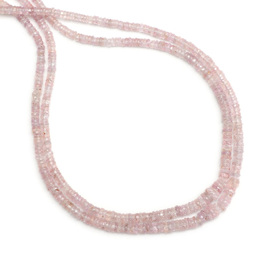 Natural Sapphire Faceted Tyre Beads, 2.5 to 6 mm, Sapphire Tyre Beads - Gem Quality , 16 Inch Full Strand, Price Per Strand