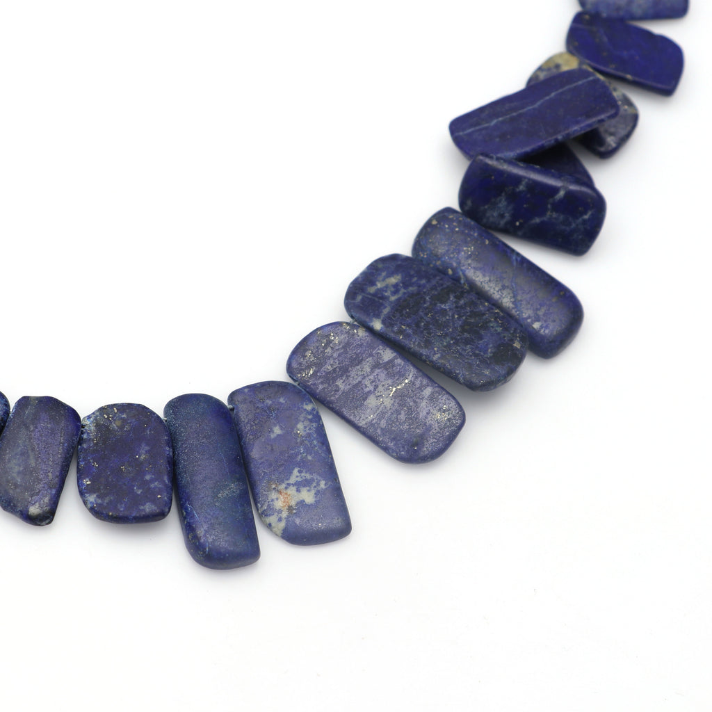 Lapis Smooth Fancy Shape Beads - 16x9 mm to 21x12 mm- Lapis Fancy Shape - Gem Quality , 17 Cm Full Strand, Price Per Strand - National Facets, Gemstone Manufacturer, Natural Gemstones, Gemstone Beads